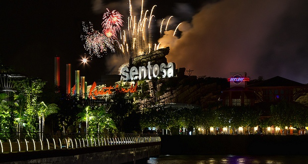 Fireworks at Sentosa